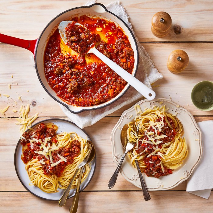 Traditional italian spaghetti bolognese sauce recipe