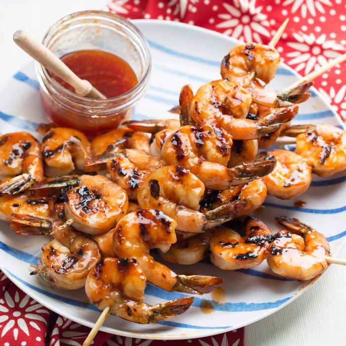 Shrimp bbq sauce barbecue recipe grilled epicurious honey recipes tequila lime chile food ways beans grill better canned baked ginger