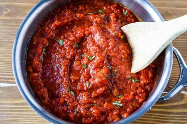 Recipe for spaghetti sauce with fresh tomatoes