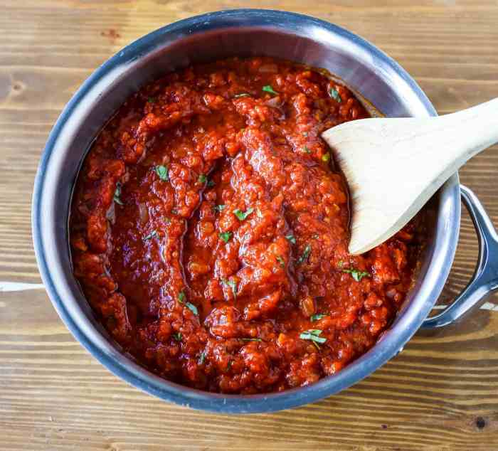 Recipe for spaghetti sauce with fresh tomatoes