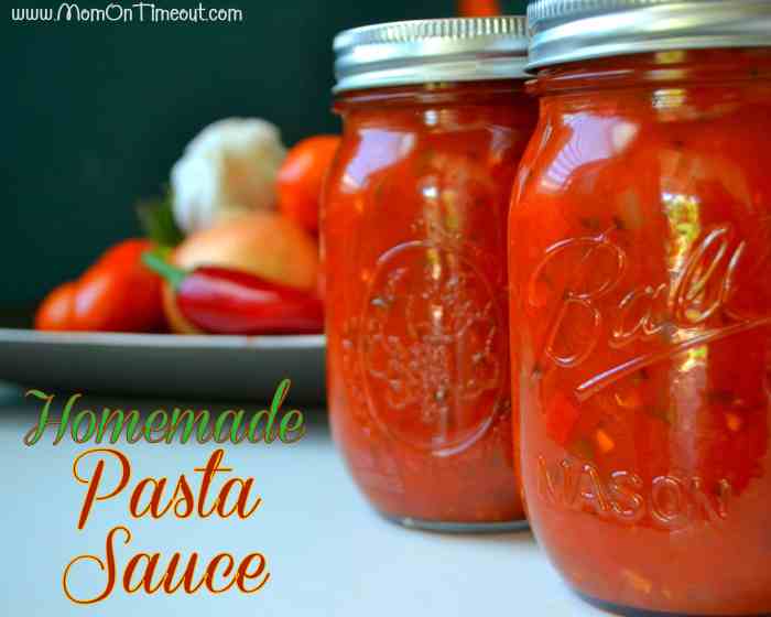 Recipe homemade pasta sauce