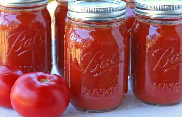 Recipe for marinara sauce to can