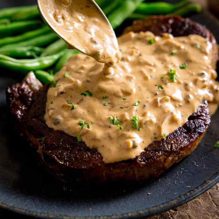 Sauces for steak recipes