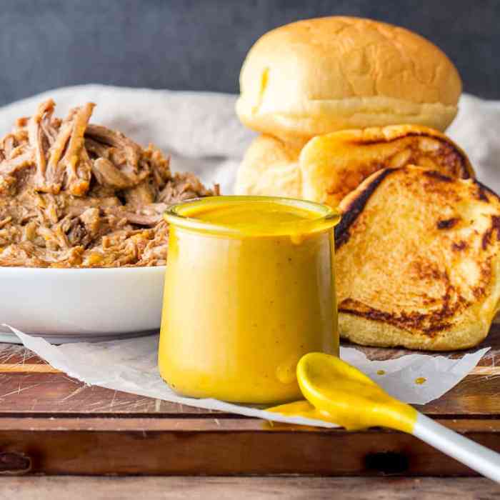 Recipe for mustard barbecue sauce