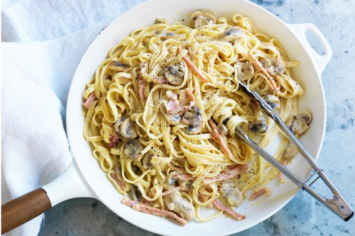 Recipe for carbonara sauce