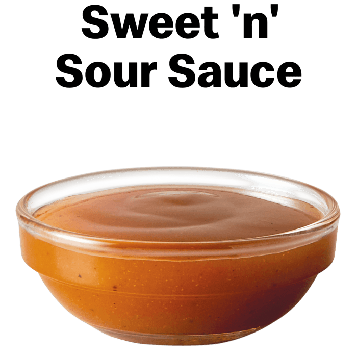 Sour sauce sweet mcdonalds mcdonald