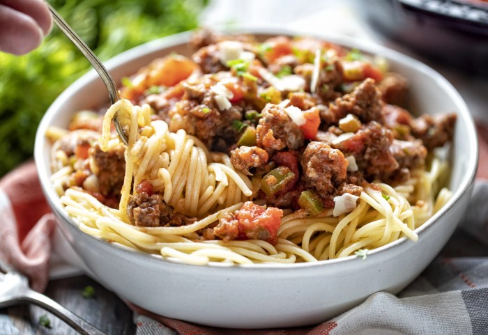 Spaghetti sauce recipes with meat