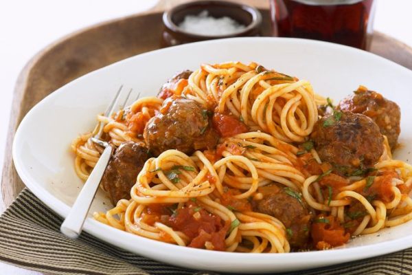 Spaghetti and meatballs recipe with jar sauce